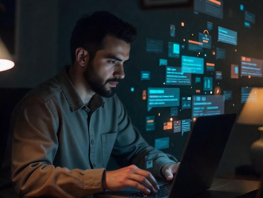a person working on laptop