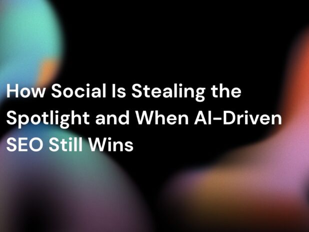 Abstract gradient shapes on a black background with the blog title in white text.